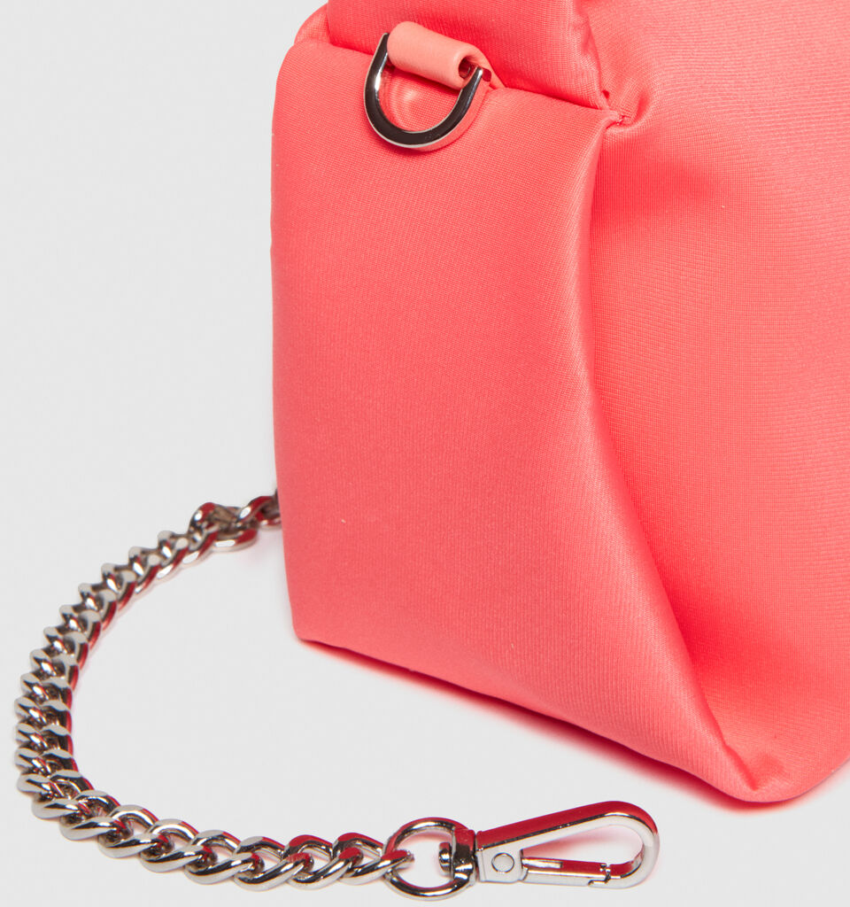 Handbag with rouched handle - null - Coral | Sisley image number 4